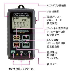 タスコ 電流・電圧記録用データロガー 電流・電圧記録用データロガー TA452GC 画像2