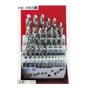 タスコ 【生産完了品】25本組ドリルセット HSS鋼 金属ケース付 TA669RD