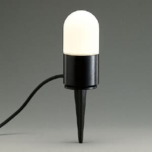 山田照明 【生産完了品】ガーデンライト スパイクタイプ E17電球形蛍光灯D10形×1 電球色 ブラック AF-2335
