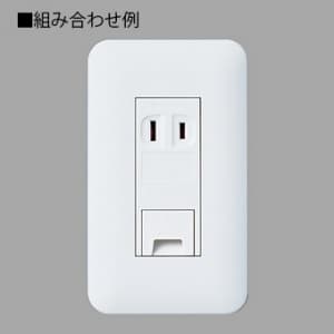 パナソニック 【生産完了品】埋込アースターミナル付コンセント 絶縁取付枠付 15A 125V 利休色 埋込アースターミナル付コンセント 絶縁取付枠付 15A 125V 利休色 WTF13314GK 画像4