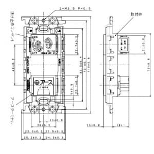 パナソニック 埋込アースターミナル付抜け止めコンセント 絶縁取付枠付 15A 125V ホワイト 埋込アースターミナル付抜け止めコンセント 絶縁取付枠付 15A 125V ホワイト WTF10814WK 画像2