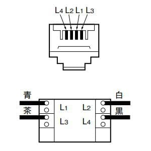 パナソニック 埋込テレホンモジュラジャック 6極4心 ベージュ 埋込テレホンモジュラジャック 6極4心 ベージュ WNT15649F 画像3