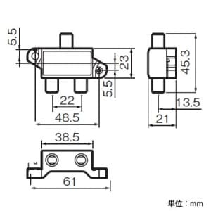 パナソニック 【生産完了品】2分配器 電流通過形 10〜2602MHz 2分配器 電流通過形 10〜2602MHz WCS5682K 画像3