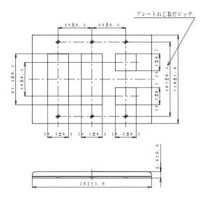 パナソニック コンセントプレート 3連用 8コ用 スクエア ベージュ コンセントプレート 3連用 8コ用 スクエア ベージュ WTF8008F 画像2