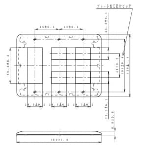 パナソニック 【生産完了品】簡易耐火用コンセントプレート 7コ(3コ+2コ+2コ)用 ラウンド 利休色 簡易耐火用コンセントプレート 7コ(3コ+2コ+2コ)用 ラウンド 利休色 WTF7787G 画像2