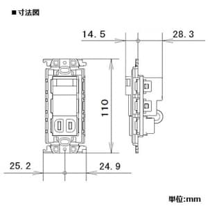 パナソニック 【生産完了品】かってにナイトライト 埋込熱線センサ付ナイトライト LED:電球色 明るさセンサ付 コンセント付 15A 125V グレー かってにナイトライト 埋込熱線センサ付ナイトライト LED:電球色 明るさセンサ付 コンセント付 15A 125V グレー WTV4065H 画像2