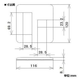 パナソニック コンセント用プレート 4コ(3コ+1コ)用 ラウンド シルバーグレー コンセント用プレート 4コ(3コ+1コ)用 ラウンド シルバーグレー WTV6274S2 画像2