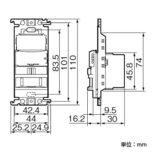 パナソニック 【生産完了品】かってにスイッチ 壁取付 熱線センサ付自動スイッチ 2線式・3路配線対応 2A 100V ベージュ かってにスイッチ 壁取付 熱線センサ付自動スイッチ 2線式・3路配線対応 2A 100V ベージュ WTK18115F 画像3