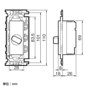 パナソニック フルカラー 埋込ファンコイル用スイッチ ランプ付 3段切替形 6A 200V フルカラー 埋込ファンコイル用スイッチ ランプ付 3段切替形 6A 200V WNH5801K 画像2