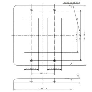 パナソニック フルカラー モダンプレート 6コ用 ダークベージュ フルカラー モダンプレート 6コ用 ダークベージュ WN6006Y 画像3