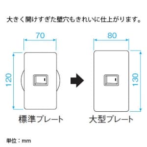 パナソニック 【生産完了品】フルカラー モダン大型プレート 2コ用 利休色 フルカラー モダン大型プレート 2コ用 利休色 WN8002G 画像4