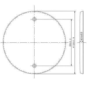 パナソニック フルカラー 新金属カバープレート 丸型大 プレート径120mm フルカラー 新金属カバープレート 丸型大 プレート径120mm WN8590 画像3