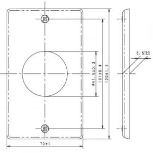 パナソニック フルカラー ステンレスコンセントプレート 丸型 穴径41.5mm フルカラー ステンレスコンセントプレート 丸型 穴径41.5mm WN9614K 画像3