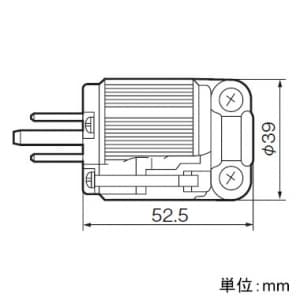 パナソニック 【生産完了品】医用接地形プラグ 15A 125V 医用接地形プラグ 15A 125V WF5018 画像2