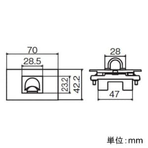 パナソニック 【生産完了品】露出配線器具 大穴テレホンガイド ライトグレー 露出配線器具 大穴テレホンガイド ライトグレー WK5135H 画像2