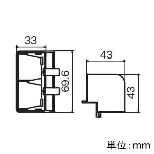 パナソニック 【生産完了品】露出配線器具 出角 1形用 ライトグレー 露出配線器具 出角 1形用 ライトグレー WK5422H 画像2