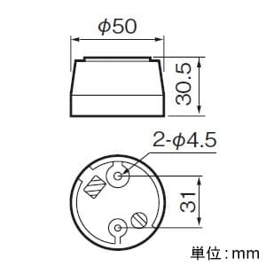 パナソニック 丸型押釦 1A 300V 丸型押釦 1A 300V WS3400WK 画像2