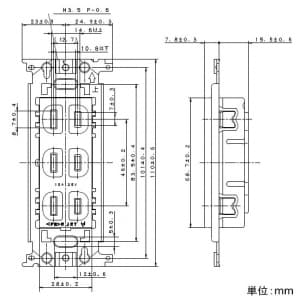 パナソニック フルカラー 埋込トリプルコンセント 取付枠付 15A 125V ホワイト フルカラー 埋込トリプルコンセント 取付枠付 15A 125V ホワイト WN1503SW 画像3