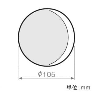 パナソニック フルカラー モダン腰高カバープレート 丸型 厚さ16mm 取付枠付 ホワイト フルカラー モダン腰高カバープレート 丸型 厚さ16mm 取付枠付 ホワイト WN8060SW 画像2