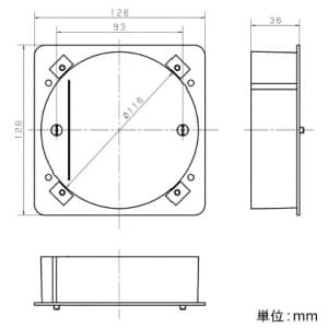 パナソニック 【限定特価】フロアコンラウンド専用埋込カバー フロアコンラウンド専用埋込カバー DUB2103 画像2