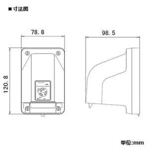 パナソニック 防雨形引掛3Pコンセント 露出・埋込両用 30A 250V 防雨形引掛3Pコンセント 露出・埋込両用 30A 250V WK6331 画像2