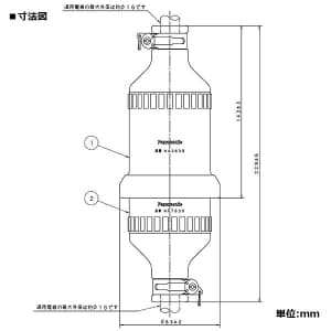 パナソニック 防水接地2Pゴムコードコネクタ セット 30A 250V ブラック 防水接地2Pゴムコードコネクタ セット 30A 250V ブラック WA3630 画像2