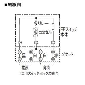 パナソニック 【生産完了品】埋込型EEスイッチ 自動点滅器 熱動継電器形 JIS1P形プラグイン相当 3A 200V 埋込型EEスイッチ 自動点滅器 熱動継電器形 JIS1P形プラグイン相当 3A 200V EE8423 画像2