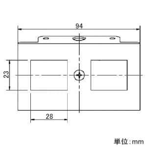 パナソニック インナーコンセント器具ブロック 電話・情報用取付枠 2コ用 インナーコンセント器具ブロック 電話・情報用取付枠 2コ用 NE30091K 画像3