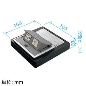 パナソニック 【生産完了品】置敷ブロック型アップコン ベース高さ30mm 接地2Pコンセント 15A 125V テレホンモジュラジャック 6極4心 置敷ブロック型アップコン ベース高さ30mm 接地2Pコンセント 15A 125V テレホンモジュラジャック 6極4心 NE20401 画像2