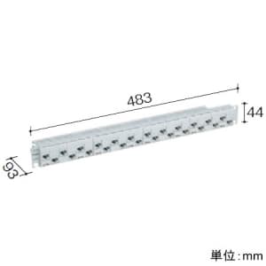 パナソニック 【生産完了品】モジュラ型パッチパネル モジュールタイプ 24ポート CAT6 サテングレー モジュラ型パッチパネル モジュールタイプ 24ポート CAT6 サテングレー NR21228 画像3