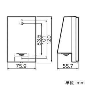 パナソニック 熱線センサ付自動スイッチ 親器 屋側壁防雨形 明るさセンサ付 光アドレス設定式 熱線センサ付自動スイッチ 親器 屋側壁防雨形 明るさセンサ付 光アドレス設定式 WRT3384 画像2