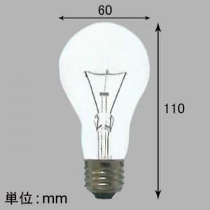 アサヒ 【生産完了品】【ケース販売特価 25個セット】低電圧用電球 A60 24V40W 全光束:840lm 口金:E26 クリヤー 【生産完了品】【ケース販売特価 25個セット】低電圧用電球 A60 24V40W 全光束:840lm 口金:E26 クリヤー テイデンアツA60E2624V-60W(C)_set 画像2