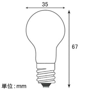 アサヒ クリプトン耐熱透明カラー電球 PS35 105V57W 口金:E17 昼光染フロスト クリプトン耐熱透明カラー電球 PS35 105V57W 口金:E17 昼光染フロスト KRPS35E17100/110V-57W(DF) 画像2