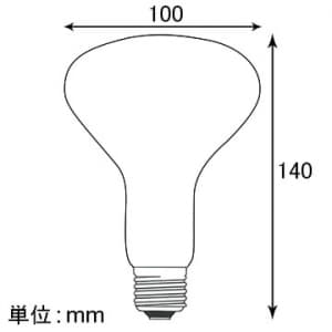 アサヒ 耐熱透明カラー球(内面フロストタイプ) R100 110V100W 口金:E26 ブルーフロスト 耐熱透明カラー球(内面フロストタイプ) R100 110V100W 口金:E26 ブルーフロスト R100E26110V-100W(BT) 画像2