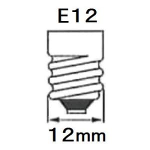 アサヒ 耐熱透明カラー シャンデリア球 C32 105V25W 口金:E12 レッド 耐熱透明カラー シャンデリア球 C32 105V25W 口金:E12 レッド C32E12100/110V-25W(RT) 画像3