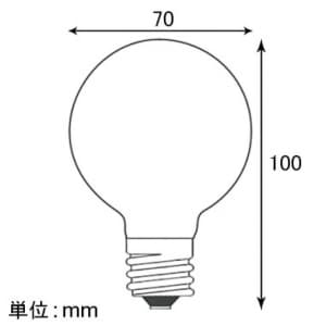 アサヒ バルーンカラー球 G70 110V40W 口金:E26 イエロー バルーンカラー球 G70 110V40W 口金:E26 イエロー バルーンG70E26110V-40Wイエロー 画像2