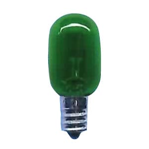 アサヒ ナツメ球 T20カラー 110V15W 口金:E12 透明グリーン ナツメT20E12110V-15W(CG)