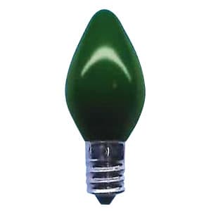 アサヒ ローソク球 C7 110V5W 口金:E12 グリーン ローソクC7E12110V-5W(G)
