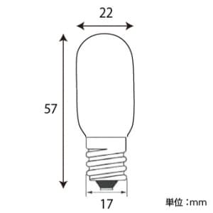 アサヒ 【お買い得品 100個セット】ミシン球 T22 110V15W 全光束:90lm 口金:E17 クリヤー 【お買い得品 100個セット】ミシン球 T22 110V15W 全光束:90lm 口金:E17 クリヤー ミシンキュウT22E17110V-15W(C)_100set 画像3