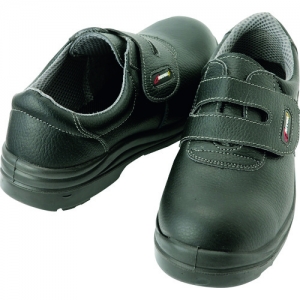 アイトス セーフティシューズ(ウレタン短靴マジック) 鋼製先芯 サイズ23.0cm ブラック スリップサイン付 AZ59802_710_23