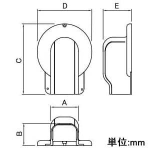 関東器材 【ケース販売特価 10個セット】マンション用出口化粧カバー 後付用 75タイプ グレー 【ケース販売特価 10個セット】マンション用出口化粧カバー 後付用 75タイプ グレー KM2-75A-G_set 画像2