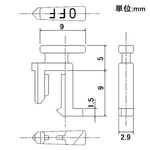 パナソニック 追加用設定子 TB11N・TB17N・TB18Nシリーズ用 入・切各1個入 追加用設定子 TB11N・TB17N・TB18Nシリーズ用 入・切各1個入 TB1781 画像2