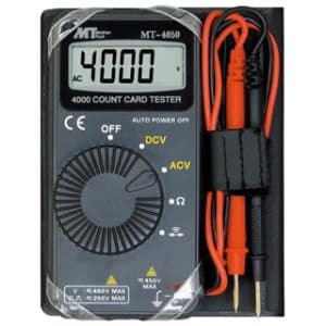 マザーツール カード型マルチメータ 直流・交流電圧/抵抗/導通試験 MT-4050