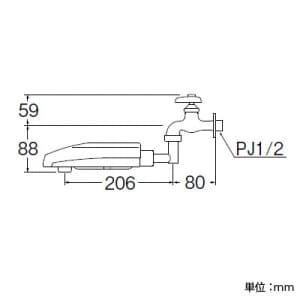 三栄水栓製作所 【生産完了品】自動自在水栓 赤外線反射方式  EA10-13 画像2