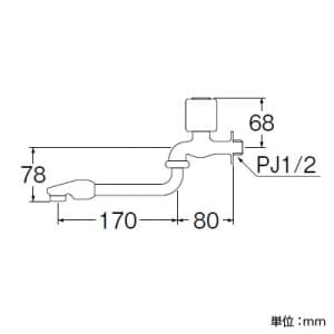 SANEI 断熱回転自在水栓 断熱キャップ付 パイプ長さ:170mm 断熱回転自在水栓 断熱キャップ付 パイプ長さ:170mm JA13D-13 画像2