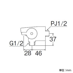 三栄水栓製作所 【販売終了】ハンドシャワー バスルーム用 シャワー吐水のみ ハンドシャワー バスルーム用 シャワー吐水のみ S32YV-13 画像3