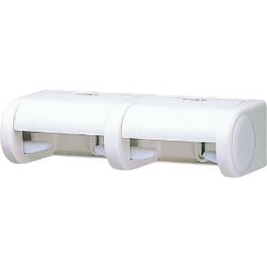 SANEI 【販売終了】ワンタッチツインホルダー トイレ用 ビス・粘着テープ付 ホワイト W38-W