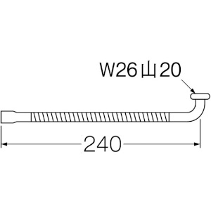 SANEI 【販売終了】ベンリー自在パイプ パイプ部ラセン状 泡沫吐水 長さ:240mm パイプ外径:16mm ベンリー自在パイプ パイプ部ラセン状 泡沫吐水 長さ:240mm パイプ外径:16mm PA18A-76X2-16 画像4