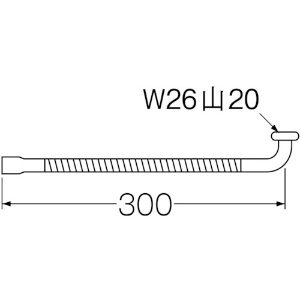 SANEI 【販売終了】ベンリー自在パイプ パイプ部ラセン状 泡沫吐水 長さ:300mm パイプ外径:16mm ベンリー自在パイプ パイプ部ラセン状 泡沫吐水 長さ:300mm パイプ外径:16mm PA18A-76X3-16 画像4