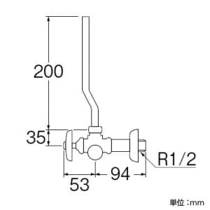 三栄水栓製作所 【販売終了】逆止付アングル止水栓 逆止弁・ストレーナ内蔵 呼び:13 逆止付アングル止水栓 逆止弁・ストレーナ内蔵 呼び:13 V22AV-13 画像2